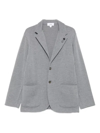 LARDINI BUTTONED PATCH-POCKETS BLAZER