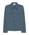 Lardini Cotton Jacket With Buttoned Pockets In Green