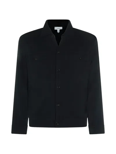 Lardini Navy Cotton Casual Jacket In Blue