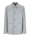 Lardini Buttoned Pocket Jacket In Gray