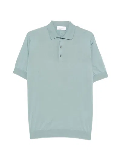 Lardini Button-fastening Polo Shirt In Blue