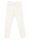 Lardini Buttoned Straight-leg Jeans In White
