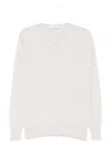 Lardini Minimalist Knit Sweater With Timeless Silhouette In White