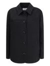Lardini Black Fleece Wool Clothing In Black