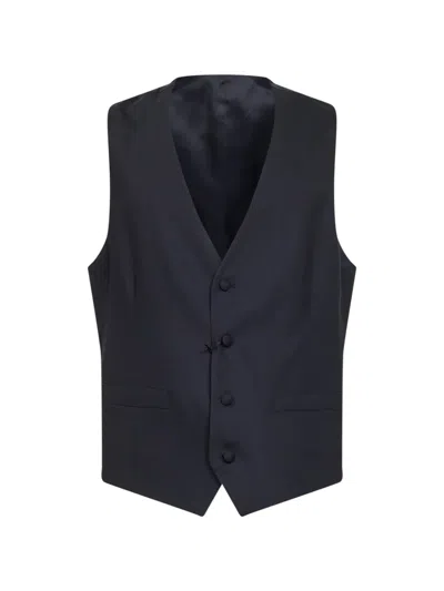 Lardini Buttoned Waistcoat In Blue