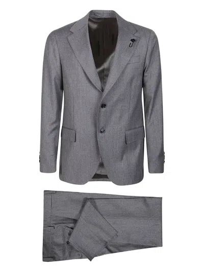 LARDINI BUTTONED WOOL SUIT