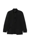Lardini Button-fastening Blazer In Black