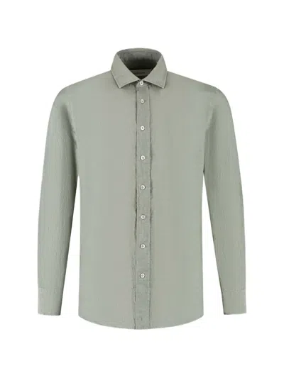 Lardini Button-up Shirt In Green
