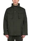 Lardini By Yosuke Aizawa Structured High Neck Jacket With Button In Military Green