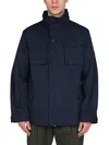 Lardini By Yosuke Aizawa Structured Double Fabric Jacket In Blue