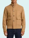 Lardini Beige Wool Oves Aries Full-length Jacket In Beige
