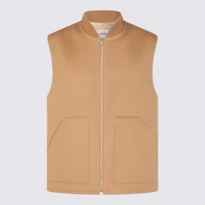 LARDINI CAMEL WOOL CASUAL JACKET