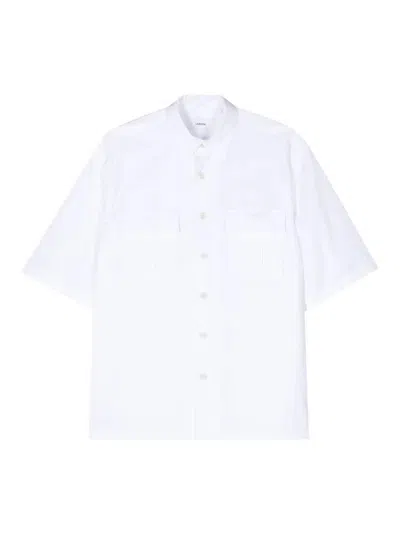 Lardini Cotton Poplin Shirt In White