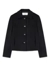 Lardini Single-breasted Wool Jacket In Black