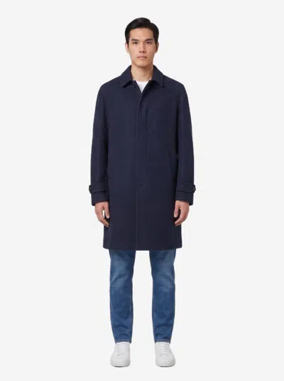 Lardini Wool Silk Cashmere Single-breasted Coat In Black