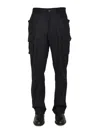 Lardini Trousers Utility Multiple Pockets In Blue