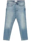 Lardini Navy Faded Jeans In Navy