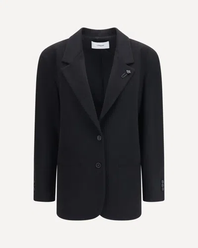 Lardini Cashmere Blazer In Black