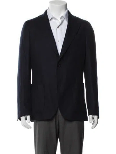 Pre-owned Lardini Cashmere Blazer In Blue