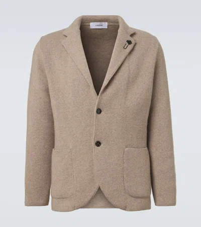 Lardini Cashmere Blazer In Brown
