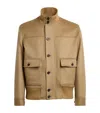 Lardini Beige Wool Oves Aries Full-length Jacket In Neutral