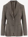 Lardini Cashmere Jacket With Houndstooth Pattern In Multi