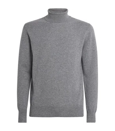 Lardini Cashmere Rollneck Sweater In Gray
