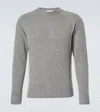 Lardini Long-sleeve Crew-neck Sweater In Grey