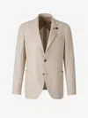 Lardini Single-breasted Blazer In Neutral