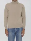 Lardini Cashmere Turtleneck Sweater In Multi