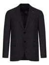 Lardini Cashmere Two-button Blazer In Black