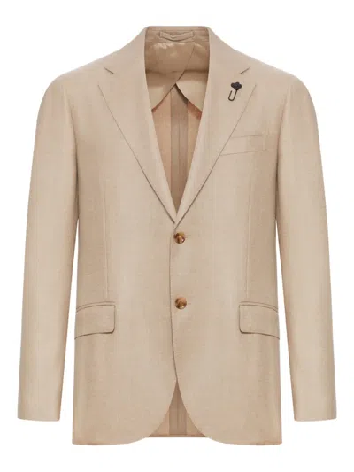 LARDINI CASHMERE TWO-BUTTON BLAZER