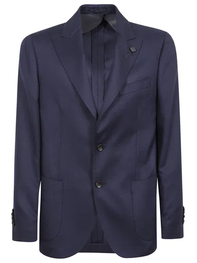 LARDINI LARDINI CASHMERE-WOOL-SILK BLEND JACKET WITH SOPHISTICATED DETAILING