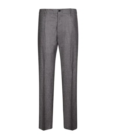 Lardini Casual Trousers With Belt Loops In Gray