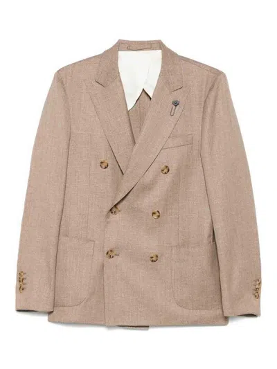 Lardini Iconic Drop 7 Regjacket In Brown