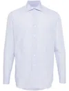 Lardini Check-pattern Shirt In Blue