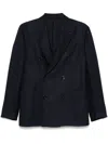 Lardini Checked Blazer In Blau