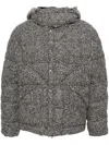 Lardini Checked Padded Jacket In Black