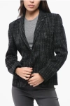 Lardini Checked Virgin Wool 2 Buttons Elis Blazer