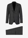 Lardini Checkered Pattern Suit In Black