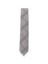Lardini Check-pattern Tie In Gray