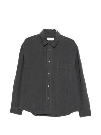 Lardini Chest-pocket Buttoned Shirt In Gray