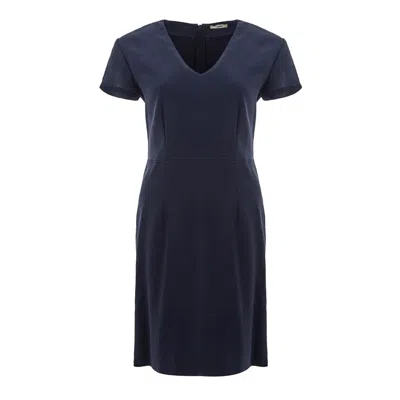 Lardini Chic Blue Viscose Blazer For Women In Blu Scuro