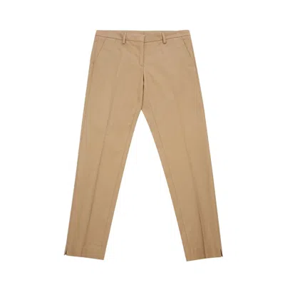Lardini Chic Brown Cotton Trousers For Sophisticated Style