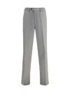 Lardini Elasticated-waist Trousers In Gray