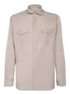 Lardini Texan Corduroy Shirt In Ice In Pink