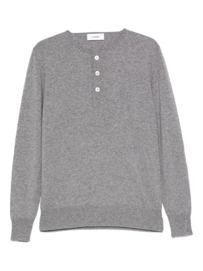 Lardini Classic Minimalist Sweater In Gray