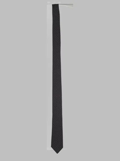 Lardini Classic Silk Necktie In Black