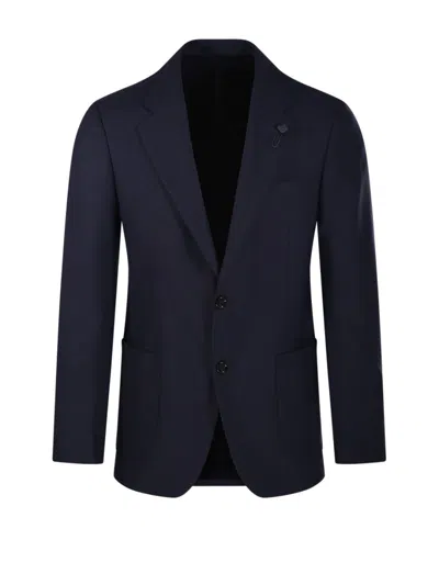 LARDINI CLASSIC TAILORED BLACK BLAZER