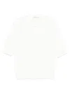 Lardini Classic White T-shirt With Soft Viscose-cotton Blend In White